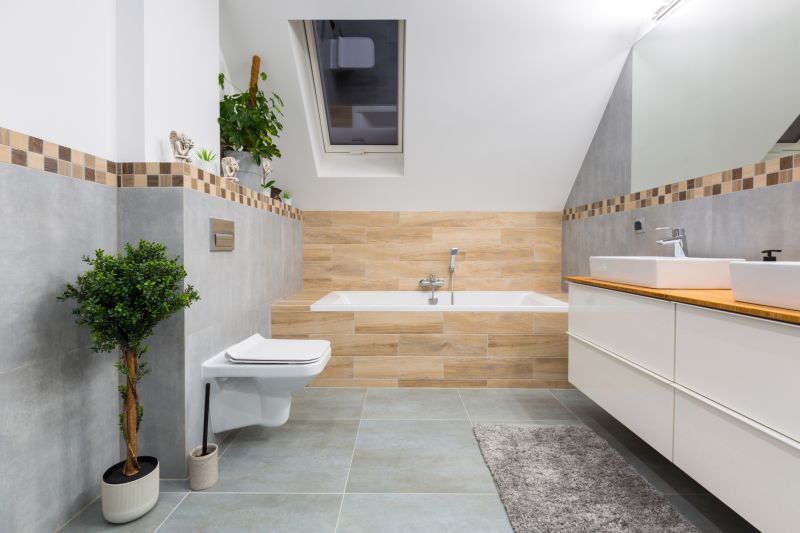 Bathroom with Statement Lighting