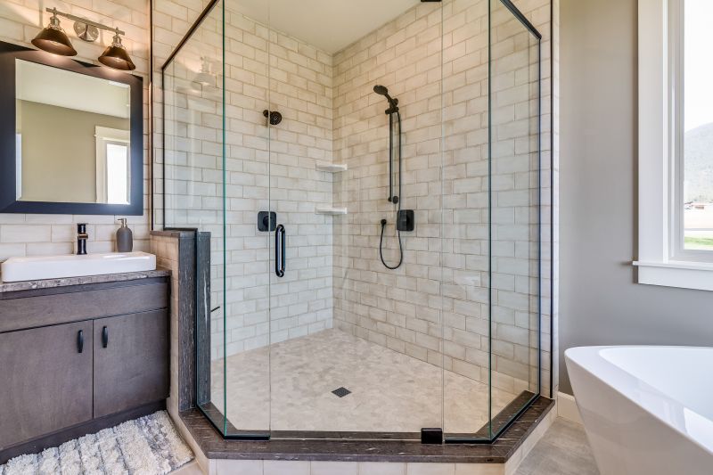 Spacious Glass Walk-In Shower