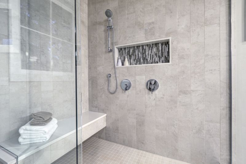 Minimalist Shower with Niche