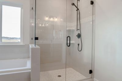 Black Framed Shower Doors